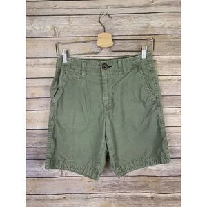 American Eagle Mens Size 26 Prep Shorts Flat Front Olive
